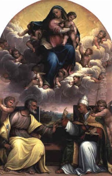 The Madonna And Child In Glory With Sts. Peter And Gregory The Great - view 1