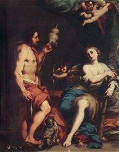 Herkules Und Omphale by Giuseppe Marchesi