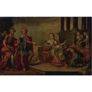 Ahasuerus Ordering The Arrest Of Haman, Who Pleads Before Esther