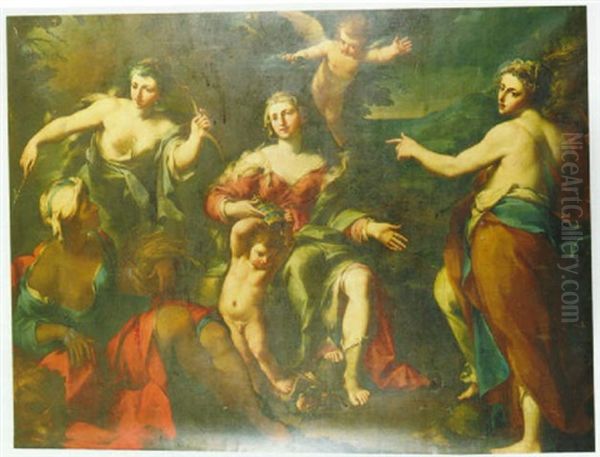 Allegory Of The Superiority Of Europe Over The Other Continents - view 1