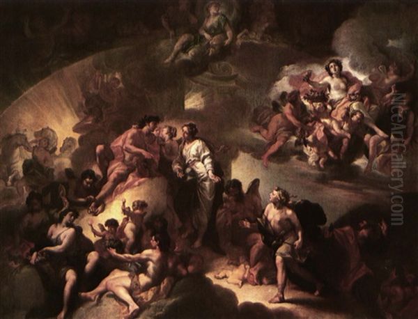 Phaethon Approaching His Father Apollo - view 1