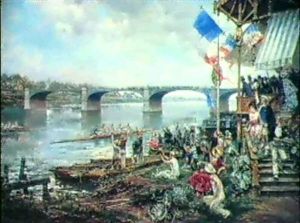 A Regatta By The Bridge At Bercy