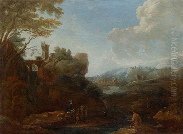 Landscape With Figures And A Castle - view 1