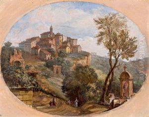 Vista Di Ariccia (+ Vista Di Genzano Di Roma; 2 Works)