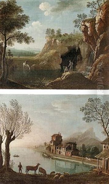 Paesaggio Con Grotta E Cascatella - view 1