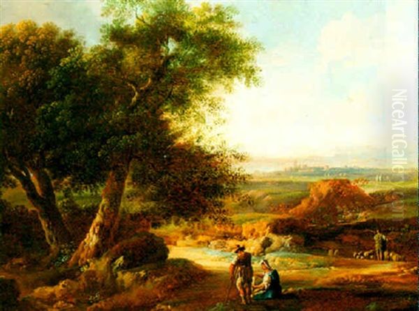 Shepherds In An Italianate Landscape - view 1