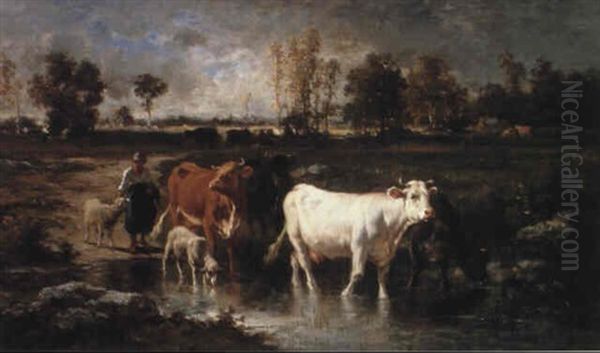 Cattle In A Landscape - view 1