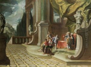 Figures On A Palace Terrace