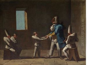 The Education Of Pulchinelli (set Of 4) by Marco Marcola