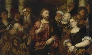 Christus Und Die Ehebrecherin by Rocco Marconi