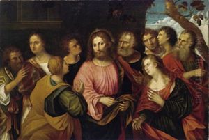 Christus Und Die Ehebrecherin by Rocco Marconi