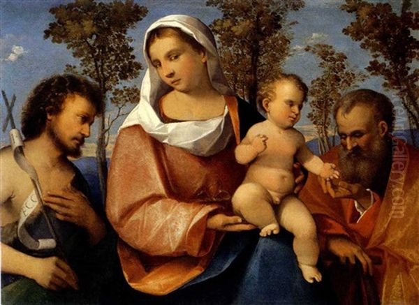 Madonna Con Il Bambino, San Giuseppe E San Giovanni Battista - view 1
