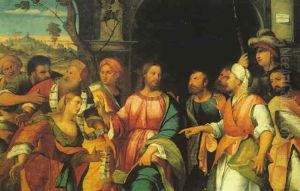 Christ And The Adulteress by Rocco Marconi