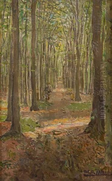 Promeneur Dans L'allee - view 1
