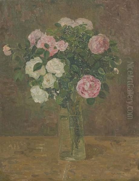 Vase Fleuri De Roses - view 1