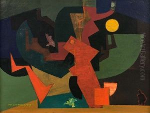 Nuit Ii - (composition A La Grenouille) by Louis Marcoussis