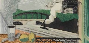 La Seine Et La Tour Eiffel, Vue D'un Balcon
