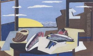 Hyeres Iii (nature Morte Aux Poissons) by Louis Marcoussis
