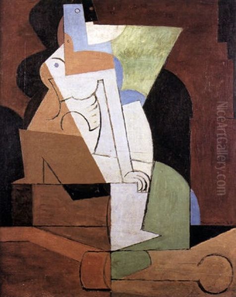 Deux Figures Et Ancre Marine - view 1