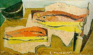 Nature Morte Aux Poissons by Louis Marcoussis