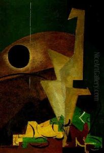 Composition Au Soleil Noir by Louis Marcoussis