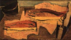 Nature Morte Aux Poissons by Louis Marcoussis