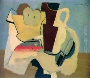 Nature Morte Au Masque by Louis Marcoussis