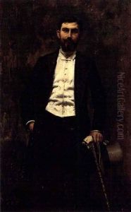 Portrait Of A Gentleman In A Frock-coat Holding A Top Hat