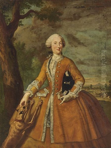 Portrait Of A Royal Lady As A Huntress - view 1