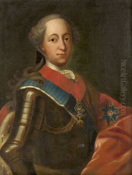 Bildnis Maximilian Iii. Joseph, Kurfurst Von Bayern (1727-1777) Mit Dem Orden Des Goldenen Vlies Und Dem Bruststern Des Ordens Vom Heiligen Georg - view 1