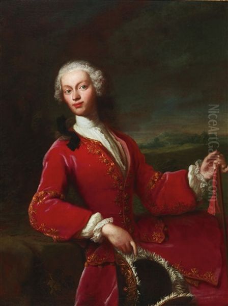 Portrait Of An Elegant Lady In Hunting Costume - view 1