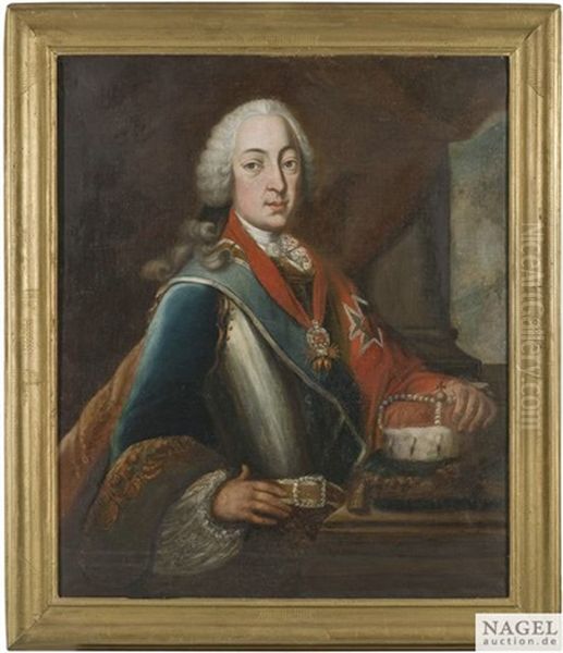 Portrait Des Kurfursten Max Iii. Joseph Von Bayern (1727-1777) Und Seiner Gemahlin Maria Anna Sophia Von Sachsen (1728-1797) (pair) - view 1