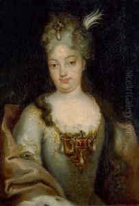Bildnis Einer Furstin In Mit Perlen Besetzter Robe by George de Marees