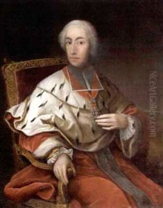 Portrait Of Cardinal Clement Augustus Von Wittelsbach, Archbishop Elector Of Cologne by George de Marees