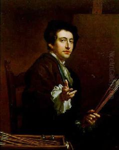 Self Portrait Of The Artist At His Easel