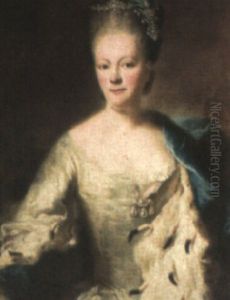 Portrait Of Josepha Hyacintha Grafin Von Parzie, Half-length Portrait Of Josepha Hyacintha Grafin Von Parzie, Half-length