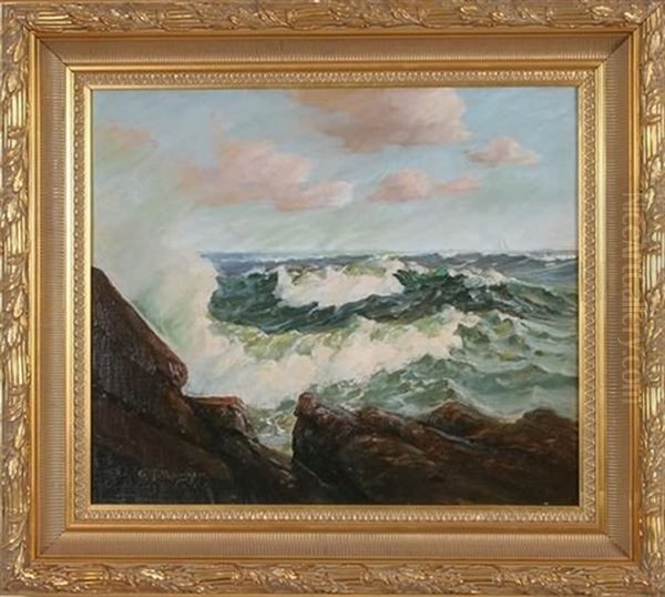 Seascape With Crashing Waves - view 1