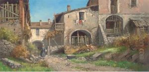 A Peasant Girl By A Farm House