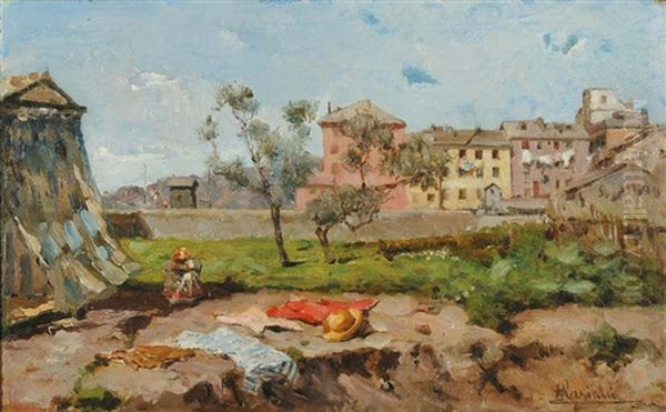 Villaggio Di Campagna Con Figure - view 1