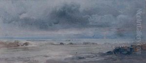 Bord De Mer A Bordighera by Pompeo Mariani