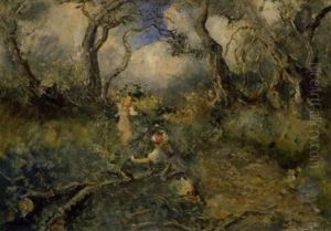 La Cueillette Des Olives by Pompeo Mariani