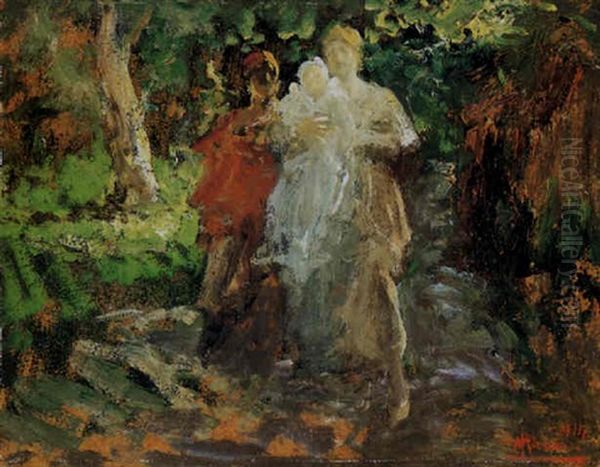 Figure In Un Bosco - view 1
