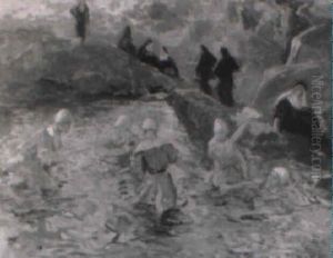 Das Bad Der Nonnen by Pompeo Mariani
