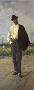 Figura Maschile Nel Paesaggio Figura Maschile Nel Paesaggio