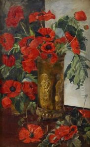 Vallmobukett I Vas by  Marie (Princess of Denmark)