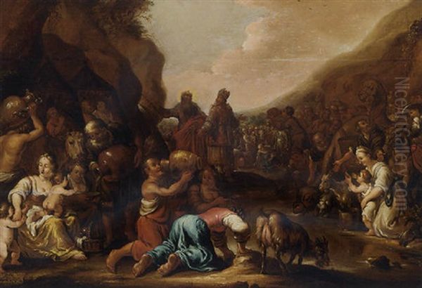 Moses Striking The Rock - view 1