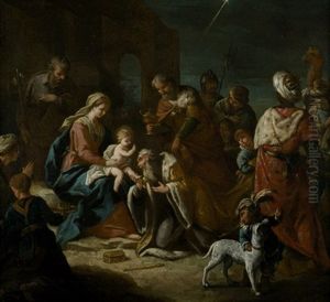 Die Anbetung Der Heiligen Drei Konige by Jacopo di Paolo Marieschi