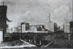 View Of The Grand Canal, Venice, From S. Geremia by Jacopo di Paolo Marieschi
