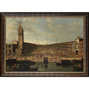 A Capriccio View Of The Piazza San Marco, Looking West by Michele Marieschi