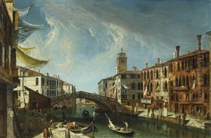 Venice, View Of The Cannaregio, Looking Towards The Grand Canal